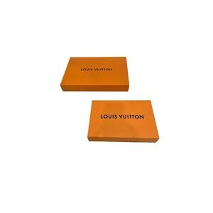 EMPTY Louis Vuitton Magnetic Closure Gift Box Lot of 2 16" x 11.5" and 12" x 8"